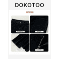 thumbnail image 6 of DOKOTOO Womens Wide Leg Jeans Summer Casual Big Pockets Fashion High Waisted Stretchy Loose Denim Pants, 6 of 11