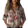 thumbnail image 2 of ZJXFGS Tops for Teens Fall Outfits for Women 2025 Womens Workout Tops Dressy Blouses for Women Casual Blouses for Women Womens Plus Size Blouses Shirts for Women Hot Pink 2XL, 2 of 4