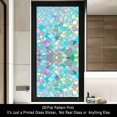 thumbnail image 3 of 17.71 x 39.37 2D Flat Color Sheet Combination Frosted Glass Transparent PVC Adsorption Window Film, 3 of 7