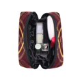 thumbnail image 5 of 6.5x2.5x4 In Printed Makeup Bag Organizer with 5 Compartments Travel Toiletry Pouch Bag Plaid in Dark Red, 5 of 6