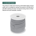 thumbnail image 3 of Uxcell Cotton Single Fold Bias Tape Continuous Bulk Bias Tape for Sewing Seaming Quilting Hemming Binding Crafts White Gray 1 Inch x 10 Yards, 3 of 7