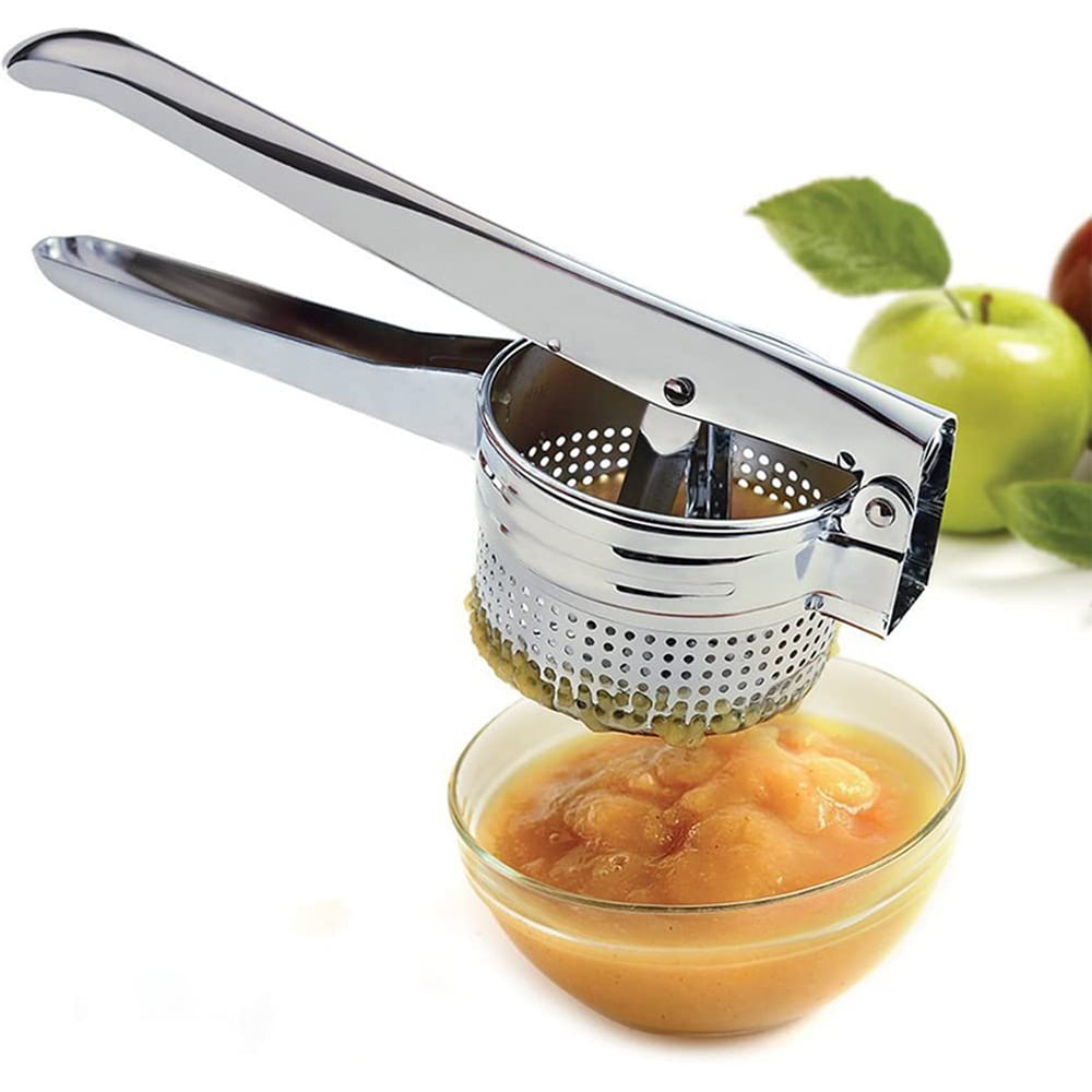 1 pc Potato Ricer Stainless Steel Non-slip Handle Manual Masher for Fruit Squash 