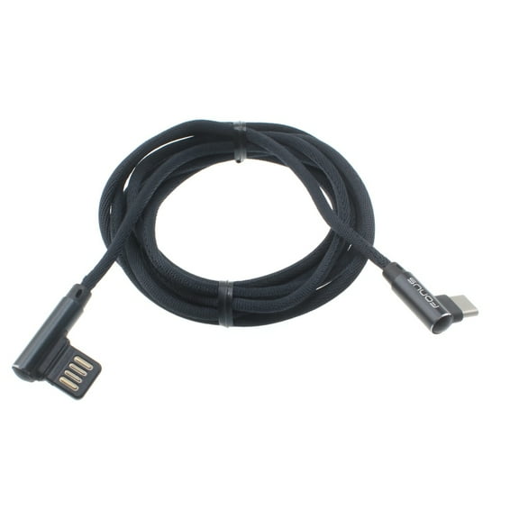 6ft Type-C Angle USB Cable Charger Cord USB-C Power Wire N6J for RED Hydrogen One - Samsung Galaxy Tab Active Pro S3 9.7 S6 10.5 S5e 10.5 S4 10.5 A 10.1 (2019) S9 Plus, S8 Plus, active S10e