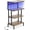 Brown, variant on 4-Tier Media Stand with Outlet and LED Strip Light, Video Game Console Shelf Organizer for PS4, PS5, Xbox, Small Stereo Rack for CD and DVD Storage