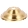 thumbnail image 2 of Brass Lamp Finial Holder Base Rounded Flat Light Holder Light Fitting Accessory, 2 of 7