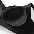 thumbnail image 7 of Bxsruta Wireless Bras for Women, Woman's Color Block Thin Style Ventilate Back Buckle Bra Without Steel Rim, Black, 7 of 7