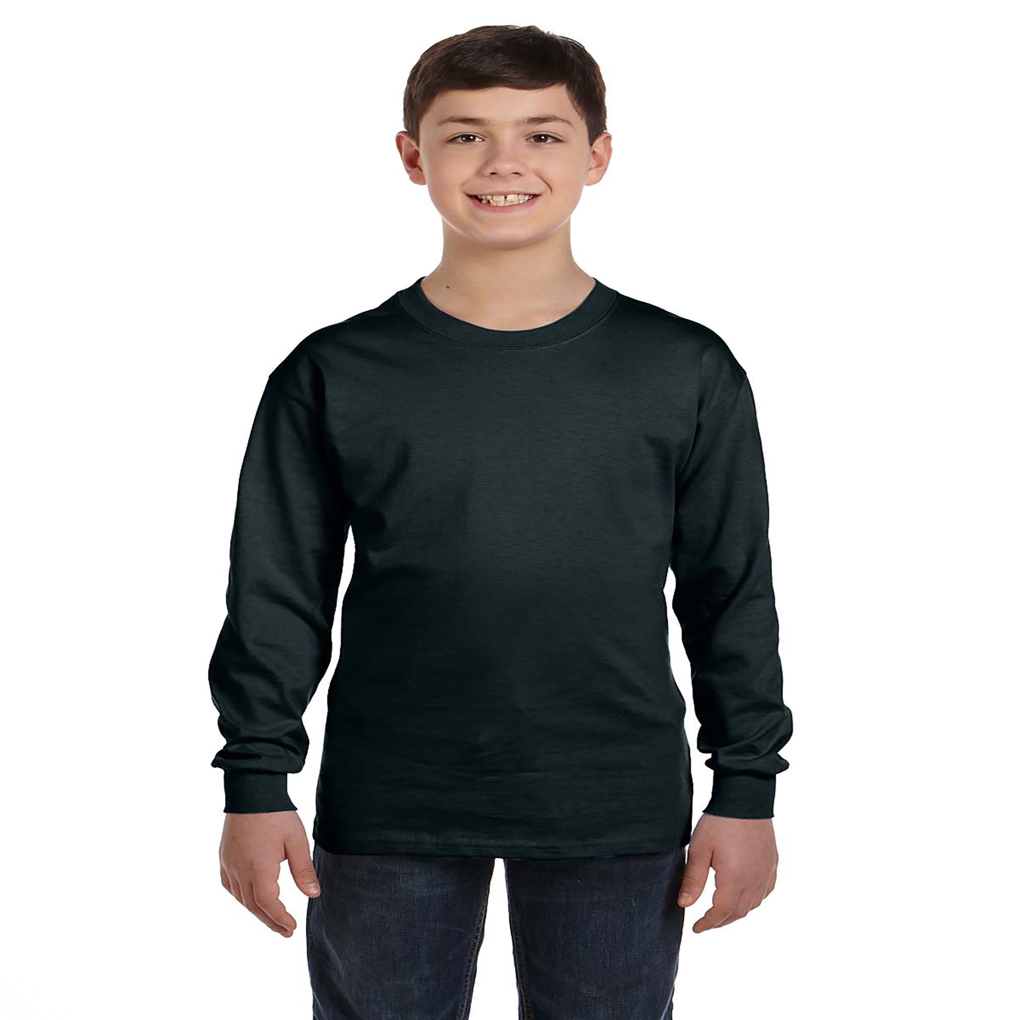 Hanes Mens 6.1 oz 5586 Tagless ComfortSoft Long-Sleeve T-Shirt 