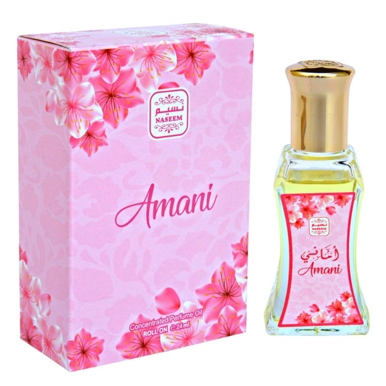 Amani Perfume Oil Non Alcoholic Fruity Floral Vanilla Amber Women Perfume  Naseem 