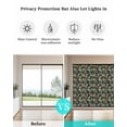 thumbnail image 4 of Window Privacy Film Summer Tropical Stained Glass Window Film Decorative Sun Block Window Cover Pineapple Floral Botanical Leaves Window Clings Static Adhesive Sticker for Bathroom 23.6"x59", 4 of 7