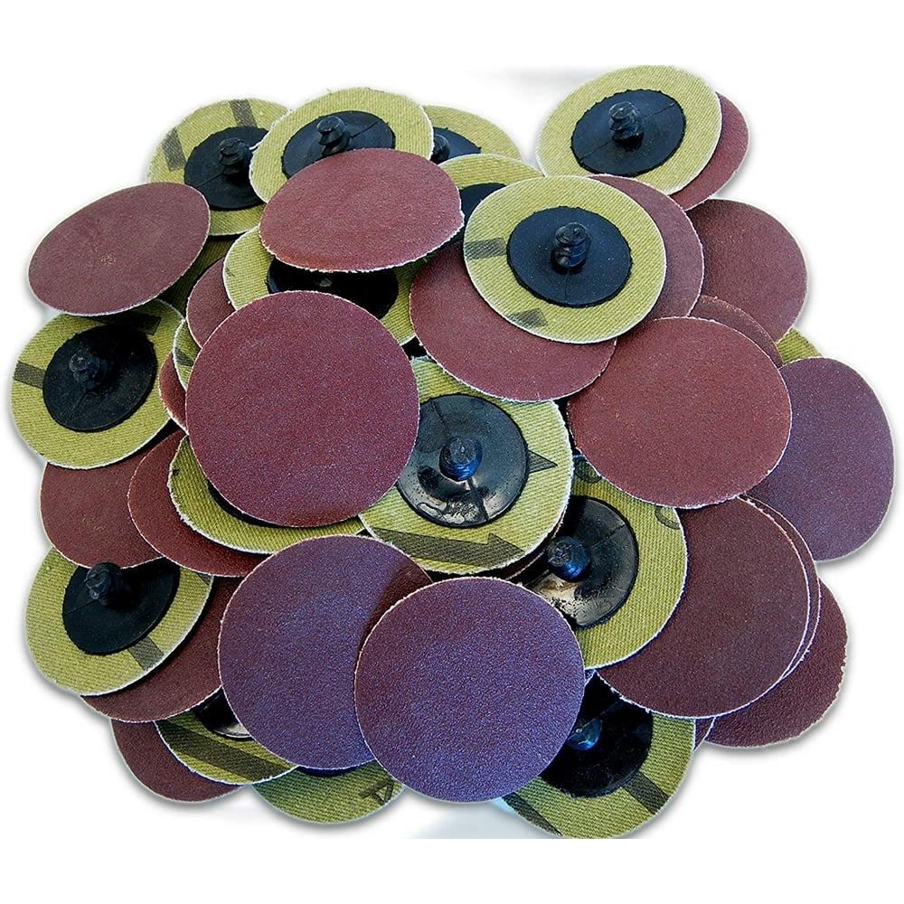 50 PC 2 INCH ROLOC DISCS 240 GRIT R TYPE SANDING ABRASIVE ROLL LOCK