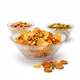 thumbnail image 1 of Juego 3 Bowls de Cristal Alemán con Diseño de Hoja en Cristal Cortado, Set de Cuencos Transparentes, Colección ETHNO, Elegancia y Funcionales con Caja de Regalo, 1 of 9