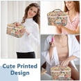 thumbnail image 3 of Bolsa de maquillaje Gosect Floral Coquette Aesthetic de gran capacidad, 3 of 6