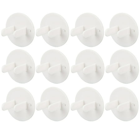 12-pack Outlet Plug Covers White Child Baby Proof Electrical Protector Safety Power Socket Plastic (Best Child Proof Outlet Covers)