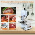 thumbnail image 6 of 1100W Electric Bone Saw Machine 0.39～6.6 Inches Cutting Thickness Commercial Electric Meat Bandsaw with 6 Saw Blades for Bone Meat Frozen Meat Chicken Fish Trotter Beef Bone Cutting Machine, 6 of 7