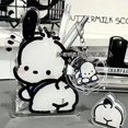 thumbnail image 3 of Portalápices de acrílico transparente Pochacco, accesorio de almacenamiento de escritorio, gran capacidad, diseño de dibujos animados de anime para estudiantes, femenino, 3 of 6