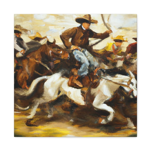 Cattle Drive at Dawn - Canvas
