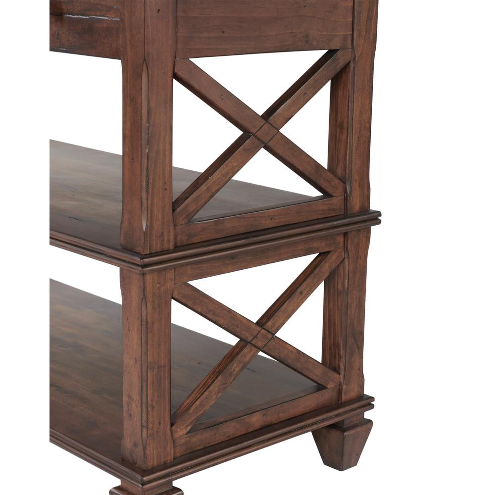 Alaterre Furniture Stockbridge 4-Piece Wood Living Room Table Set