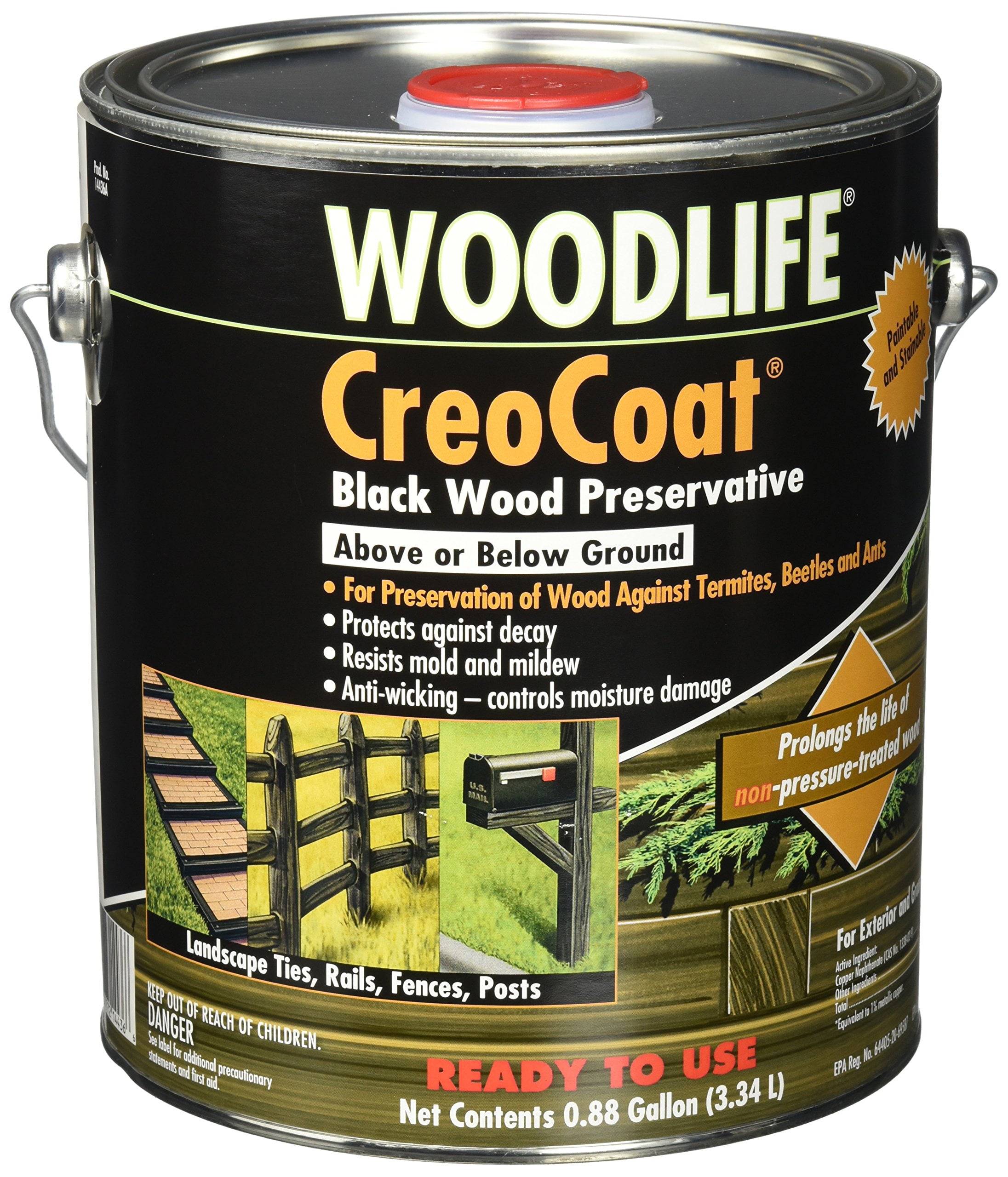 RUSTOLEUM 14436 Creocoat Woodlife Water Based Wood Preservative 1 gal