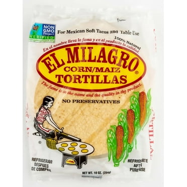 El Milagro Corn Tortillas de Maiz Natural Soft Tortillas  25 Pack
