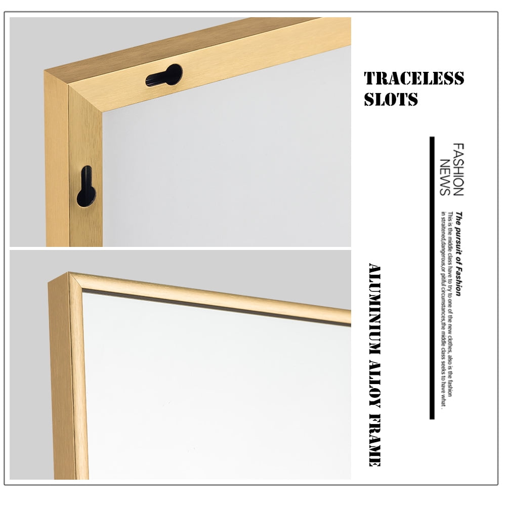 59"x35" Gold Modern Full Length Mirror