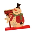 thumbnail image 1 of Adornos navideños de madera Centro de mesa Colección de manualidades Mesa Navidad Muñeco de nieve, 1 of 9