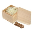 thumbnail image 5 of GOOHOCHY Unfinished Wooden Boxes Wooden Box with Lid Beige Paulownia Wood 1Pack for Blank Surface, 5 of 8