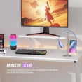thumbnail image 6 of YRLLENSDAN L Shape Gaming Desk Table, 50 Inch Corner PC Gaming Desk with Monitor Stand, L-Shaped Computer Desk Table, Gamer Work Desk for Home Office, White, 6 of 7