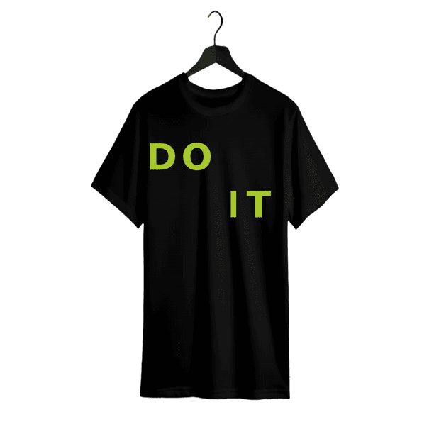 2025 Men's Casual Cotton T-Shirt with Bold DoN'T QuiT Motivational Graphic - White Tee, Green & Black Text, Regular Fit Short Sleeve, Machine Washable for Casual attire & Summer outdoor appar