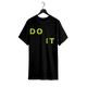thumbnail image 1 of 2025 Men's Casual Cotton T-Shirt with Bold DoN'T QuiT Motivational Graphic - White Tee, Green & Black Text, Regular Fit Short Sleeve, Machine Washable for Casual attire & Summer outdoor appar, 1 of 6