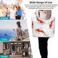 thumbnail image 5 of Xecao Koi Fish Corals,Spring Summer for Tote Bag for Women, Tote Shoulder Bag with a littlw pocket and Handbag for Travel, Work, 5 of 5
