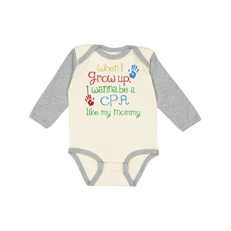 

Inktastic CPA Like Mommy Gift Baby Boy or Baby Girl Long Sleeve Bodysuit