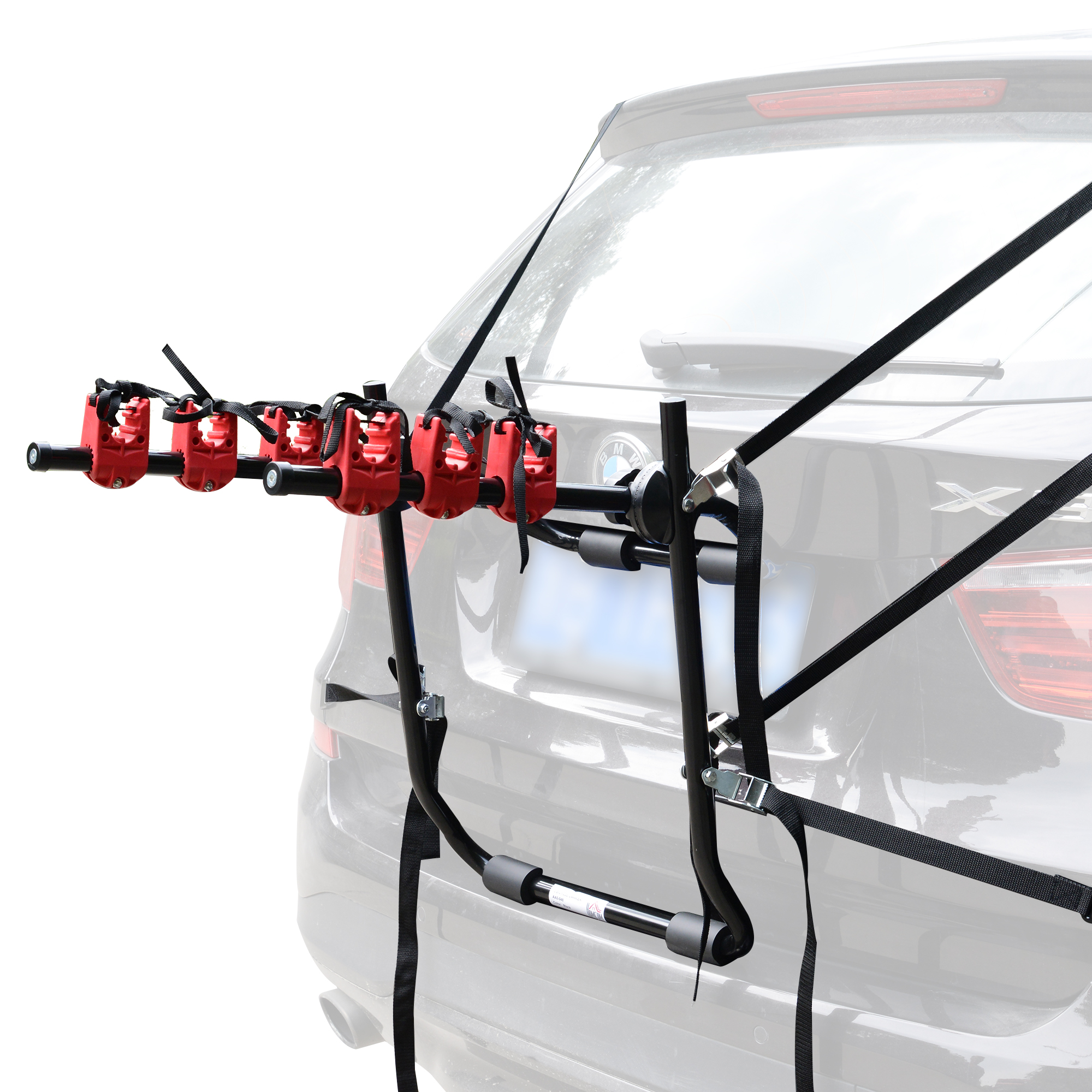 SUVs Hatchbacks XCAR 2-Bike Trunk Mount Bike Rack Bicycle Carrier Universal Fits Most Sedans Minivans