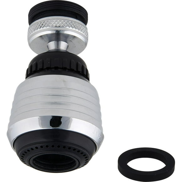 Peerless Swivel Aerator in Black/Chrome