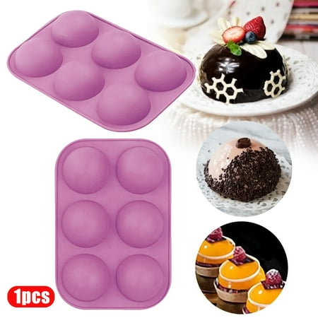 

Cptfadh Half Ball Sphere Silicone Cake Mold Muffin Chocolate Cookie Baking Mould Pan