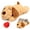 Brown, variant on Interactive Cat Calming Toy with Real Heartbeat Soft Plush Stuffed Animal for Cats and Dogs Behavioral Sleep and Separation Anxiety Relief