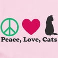 thumbnail image 2 of CafePress - Peace,Love, Cats Baby Light Bodysuit - Baby Light Bodysuit, Size Newborn - 24 Months, 2 of 4