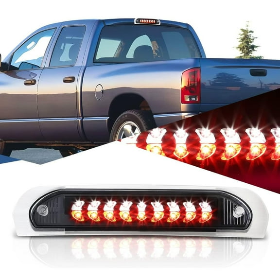 AUTOXBERT LED Third 3rd Tail Brake Stop Light Cargo Lamp Fit for 02-09 Dodge Ram 1500 2500