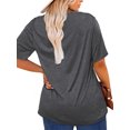 thumbnail image 3 of XCHQRTI Pumpkin Plus Size Women Tshirt Its Fall Yall Thanksgiving Short Sleeve Graphic Tees, 3 of 8