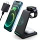 thumbnail image 1 of Estación de carga inalámbrica 3 en 1, estación de carga rápida mejorada 2025 para iPhone 16 15 14 13 12 Pro Max Plus, soporte de carga para Apple Watch 10 9 8 7 6 5 4 3 2 SE, Airpods 4 3 2 Pro (Negro), 1 of 5