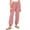 Pink, variant on Big Kids Boys & Girls Elastic Waist Jogger Pants, Elastic Icy Silk Anti Mosquito Pants, Breathable Sports Long Trousers Pink 1 Years