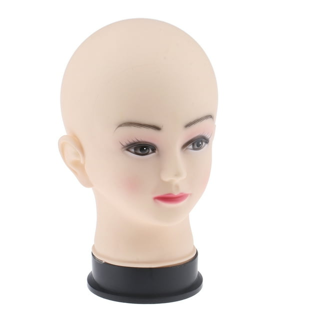 Mujer maniquí cabeza cosmetología peluca sombrero coll modelo Pequeña