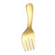 thumbnail image 1 of Monstrate Mini vajilla cena tenedor cuchara Camping y picnics Camping al aire libre juego de cubiertos de acero inoxidable Cocina y Comedor tenedor de oro, 1 of 6