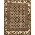 thumbnail image 1 of Ahgly Company Indoor Rectangle Abstract Red Brown Southwestern Area Rugs, 2' x 4', 1 of 6