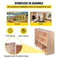 thumbnail image 2 of KFFKFF Cubby Rolling Storage Unit with 8 Sections, 3-Tier Cubby Organizer Shelf, Ideal for Classroom, Daycare, and Home Use, Preschool Storage Solution in Natural Finish, 2 of 9