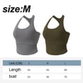 thumbnail image 2 of Sujetador deportivo para mujer, Tops cortos de entrenamiento con almohadilla en el pecho extraíble para Yoga, gimnasio, Fitness, 2 uds., 2 of 5