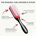 thumbnail image 3 of Denman D3 Original Curl Definer & Styler, Curly Hair Brush for Women & Men – 7 Row Detangling & Curl Defining Brush for Smooth Defined Curls - a precision Styling Brush for straight hair, 3 of 5