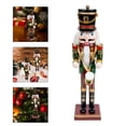 thumbnail image 2 of Christmas Desktop Nutcracker Wooden Nutcracker Ornament Xmas Tabletop Nutcracker, 2 of 9