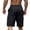 thumbnail image 5 of Athletic Shorts for Mens Drawstring Elastic Waist Sweatpants Athletic-Fit Quick-Dry Baggy Shorts Pants Absorb Sweat Loose Casual Beach Shorts Workout Running Gym Shorts with Pockets, 5 of 7