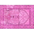 thumbnail image 1 of Ahgly Company Machine Washable Indoor Rectangle Persian Pink Traditional Area Rugs, 4' x 6', 1 of 4