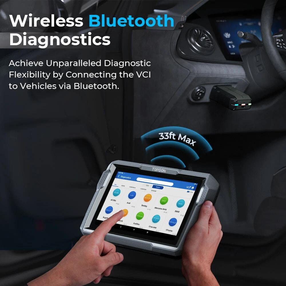 TOPDON Car Diagnostic Scan Tool AD900 LITE OBD2 Scanner, All System Scanner with Active Test, 8+ Reset Services, 2 Years Free Updates